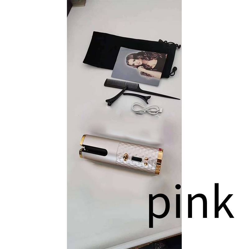 Curling Iron USB Wireless Multifunctional Charging Curler $39.00 Dana Fashion Color: Pink Beauty Tools Overview: 1, 6-speed temperature adjustment, 6-level time setting, according to the hair quality, you can press the button to turn on the temperature se