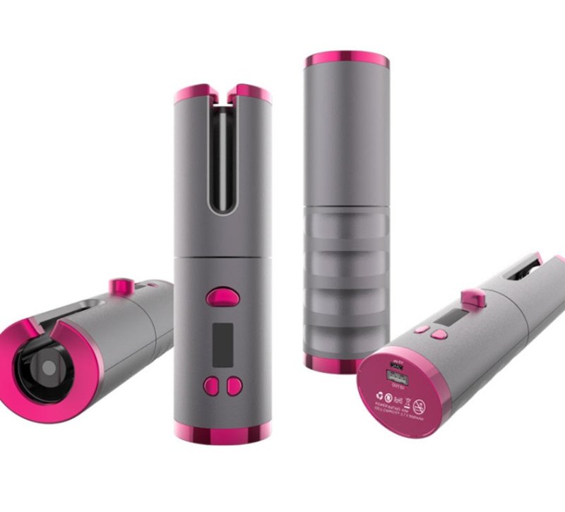 Curling Iron USB Wireless Multifunctional Charging Curler $39.00 Dana Fashion Color: Golden Beauty Tools Overview: 1, 6-speed temperature adjustment, 6-level time setting, according to the hair quality, you can press the button to turn on the temperature