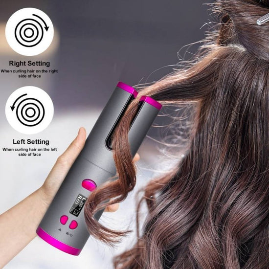 Curling Iron USB Wireless Multifunctional Charging Curler $39.00 Dana Fashion Color: Golden Beauty Tools Overview: 1, 6-speed temperature adjustment, 6-level time setting, according to the hair quality, you can press the button to turn on the temperature