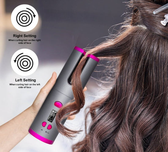 Curling Iron USB Wireless Multifunctional Charging Curler $39.00 Dana Fashion Color: Golden Beauty Tools Overview: 1, 6-speed temperature adjustment, 6-level time setting, according to the hair quality, you can press the button to turn on the temperature