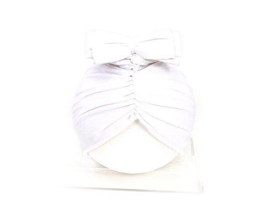 Cute Baby Hat Newborn Soft Baby Girl Hat Turban Infant Toddler Baby Cap Bonnet Headwraps $21.41 Dana Fashion Size: 35 to 48 Color: White Baby Clothing Overview: Made from a soft knitted fabric, stretch and very comfortable to wear. A wide range of solid c