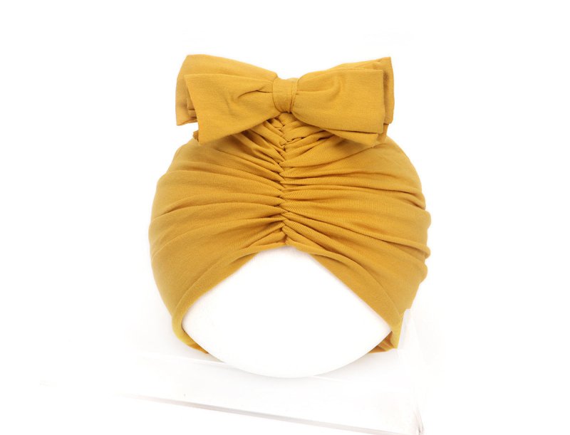 Cute Baby Hat Newborn Soft Baby Girl Hat Turban Infant Toddler Baby Cap Bonnet Headwraps $21.41 Dana Fashion Size: 35 to 48 Color: Yellow Baby Clothing Overview: Made from a soft knitted fabric, stretch and very comfortable to wear. A wide range of solid