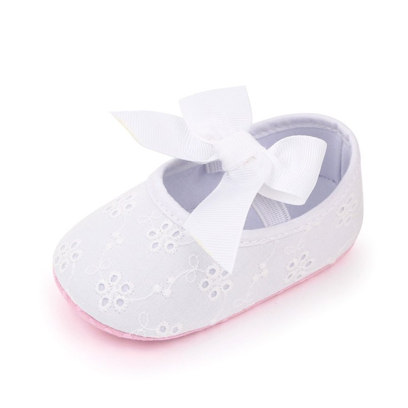 Cute Bow Princess Shoes Baby Shoes $14.63 Dana Fashion Color: White Shoe size: 11cm Baby & Mother Overview: 100% new and high quality. Comfortable for kids to wear. Specifications: Upper material: cotton suitable season: spring, autumn Style: cute Functio