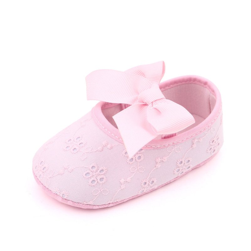 Cute Bow Princess Shoes Baby Shoes $14.63 Dana Fashion Color: Pink Shoe size: 11cm Baby & Mother Overview: 100% new and high quality. Comfortable for kids to wear. Specifications: Upper material: cotton suitable season: spring, autumn Style: cute Function
