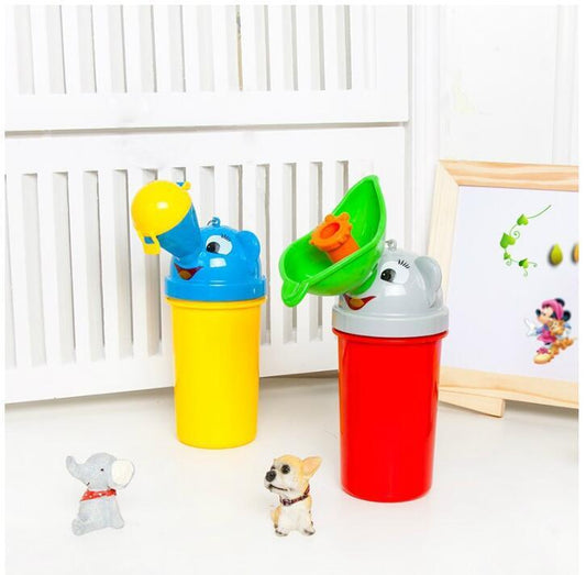 Cute Cartoon Shape Take-along Toddler Potty $101.46 Dana Fashion Color: Blue Baby & Mother Overview: 1. Reusable, easy to use, and clean. Just rinse with warm water. 2. The cute cartoon shape can attract babies. 3. User-friendly designs of hanging strap,