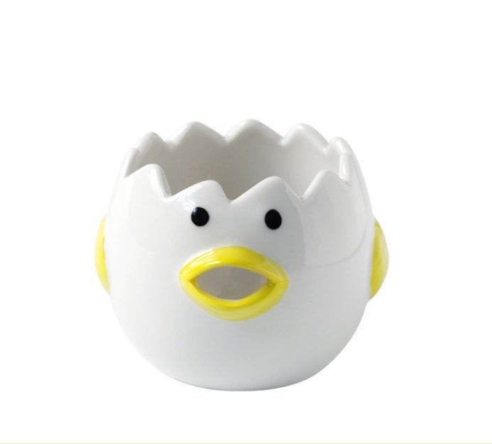 Cute Chicken Ceramic Egg White Separator Kitchen Accessories Practical $19.90 Dana Fashion format: Egg cup Dana's Kitchen Overview： 100% New design and high quality Separate egg white and yolk Convenient and easy Stylish cartoon style Make the kitchen ful