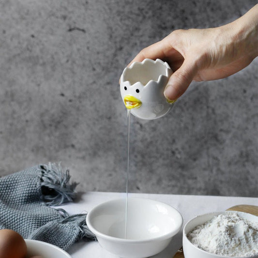 Cute Chicken Ceramic Egg White Separator Kitchen Accessories Practical $19.90 Dana Fashion format: Egg cup Dana's Kitchen Overview： 100% New design and high quality Separate egg white and yolk Convenient and easy Stylish cartoon style Make the kitchen ful