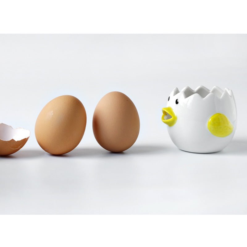 Cute Chicken Ceramic Egg White Separator Kitchen Accessories Practical $19.90 Dana Fashion format: Egg cup Dana's Kitchen Overview： 100% New design and high quality Separate egg white and yolk Convenient and easy Stylish cartoon style Make the kitchen ful