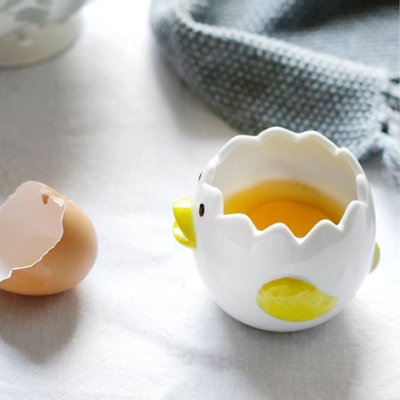 Cute Chicken Ceramic Egg White Separator Kitchen Accessories Practical $19.90 Dana Fashion format: Egg cup Dana's Kitchen Overview： 100% New design and high quality Separate egg white and yolk Convenient and easy Stylish cartoon style Make the kitchen ful