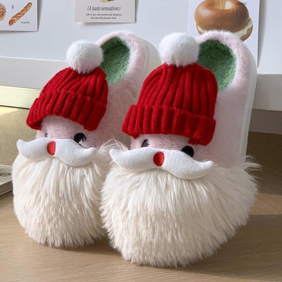 Cute Christmas Santa Claus Home Slippers Winter Warm Indoor Non-slip Floor Plush Shoes For Women $49.50 Dana Fashion Color: Santa Claus Size: 36to37 Women's shoes Overview: Unique design, stylish and beautiful. Good material, comfortable feet. A variety o