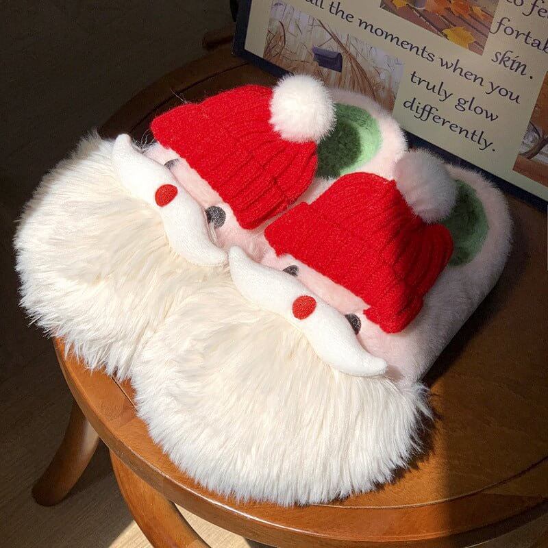 Cute Christmas Santa Claus Home Slippers Winter Warm Indoor Non-slip Floor Plush Shoes For Women $49.50 Dana Fashion Color: Santa Claus Size: 36to37 Women's shoes Overview: Unique design, stylish and beautiful. Good material, comfortable feet. A variety o