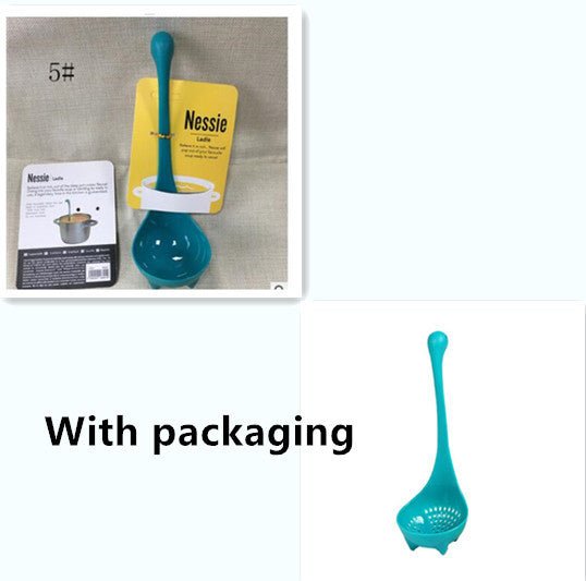 Cute Dinosaur Standing Spoon $15.00 Dana Fashion Color: Blue set style: With packaging Dana's Kitchen Features: Brand new and high quality. Durable food grade PP material. Cute cartoon dinosaur design. Description: Production:Dinnerware Size: 8*8*24cm Mat