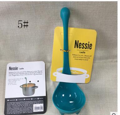 Cute Dinosaur Standing Spoon $15.00 Dana Fashion Color: Blue style: 2style Dana's Kitchen Features: Brand new and high quality. Durable food grade PP material. Cute cartoon dinosaur design. Description: Production:Dinnerware Size: 8*8*24cm Material: Food
