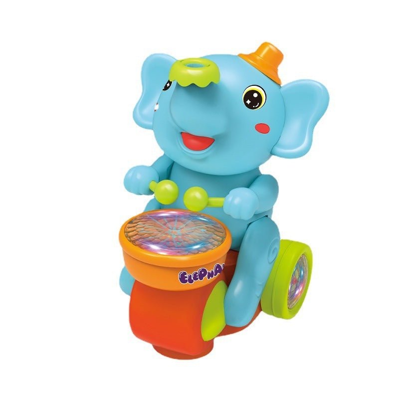 Cute Elephant Cool Music Light Electric Children's Toy Car $37.98 Dana Fashion Color: Blue Toys & Hobbies Product information: Ability Training: vision, crawling, hands and brains, senses, hand-eye coordination, interactive toys, hearing Color: small elep