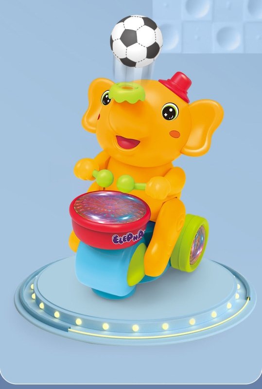 Cute Elephant Cool Music Light Electric Children's Toy Car $37.98 Dana Fashion Color: Blue Toys & Hobbies Product information: Ability Training: vision, crawling, hands and brains, senses, hand-eye coordination, interactive toys, hearing Color: small elep