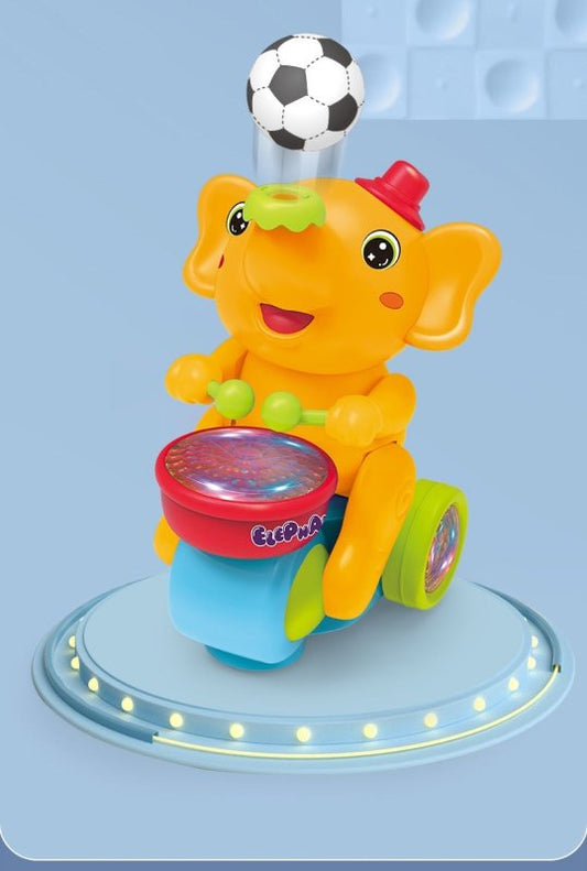 Cute Elephant Cool Music Light Electric Children's Toy Car $37.98 Dana Fashion Color: Blue Toys & Hobbies Product information: Ability Training: vision, crawling, hands and brains, senses, hand-eye coordination, interactive toys, hearing Color: small elep