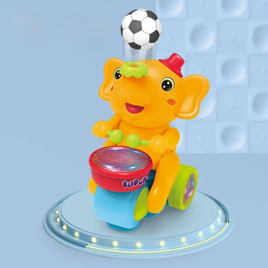 Cute Elephant Cool Music Light Electric Children's Toy Car $37.98 Dana Fashion Color: Blue Toys & Hobbies Product information: Ability Training: vision, crawling, hands and brains, senses, hand-eye coordination, interactive toys, hearing Color: small elep