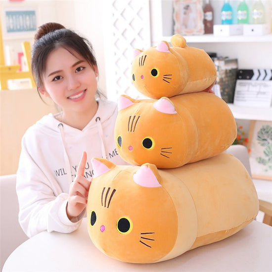 Cute Fat Cat Plush Doll Soft Cute Cat Rag Doll Doll $18.06 Dana Fashion Color: Black squinting Size: 25cm Toys & Hobbies Product information Product material: stretch spandex Product size: 50CM\35CM\25CM Width x height: 15x15cm Product filling: down cotto