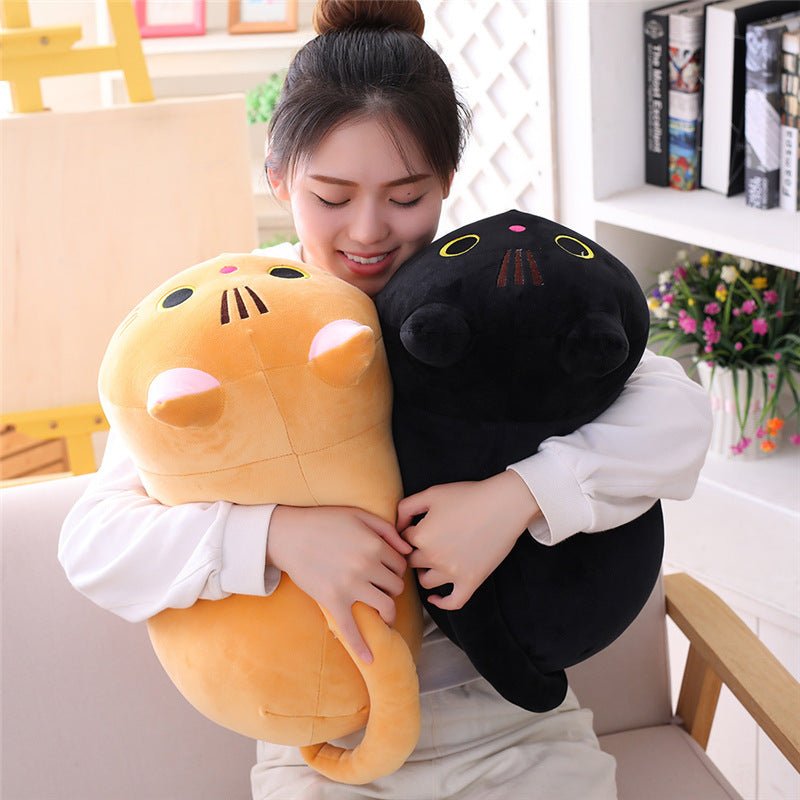 Cute Fat Cat Plush Doll Soft Cute Cat Rag Doll Doll $18.06 Dana Fashion Color: Black squinting Size: 25cm Toys & Hobbies Product information Product material: stretch spandex Product size: 50CM\35CM\25CM Width x height: 15x15cm Product filling: down cotto