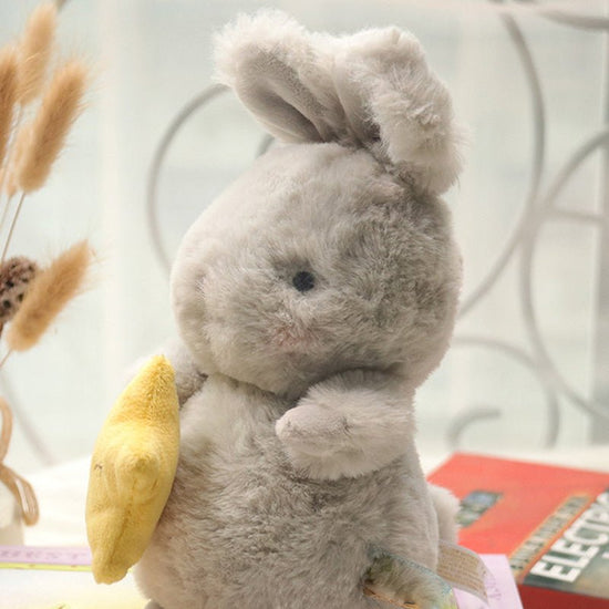 Cute Fluffy Bunny Plushies Stuffed Soft Baby Appease Toy Long Plush Hug Star Carrot Rabbit $19.53 Dana Fashion Color: Grey Dimensions: 22cm Baby & Mother Overview: Super-Cute Fluffy Hair Angora Rabbit Plush Toy Long Plush Hug Star Carrot Short Ears Bunny