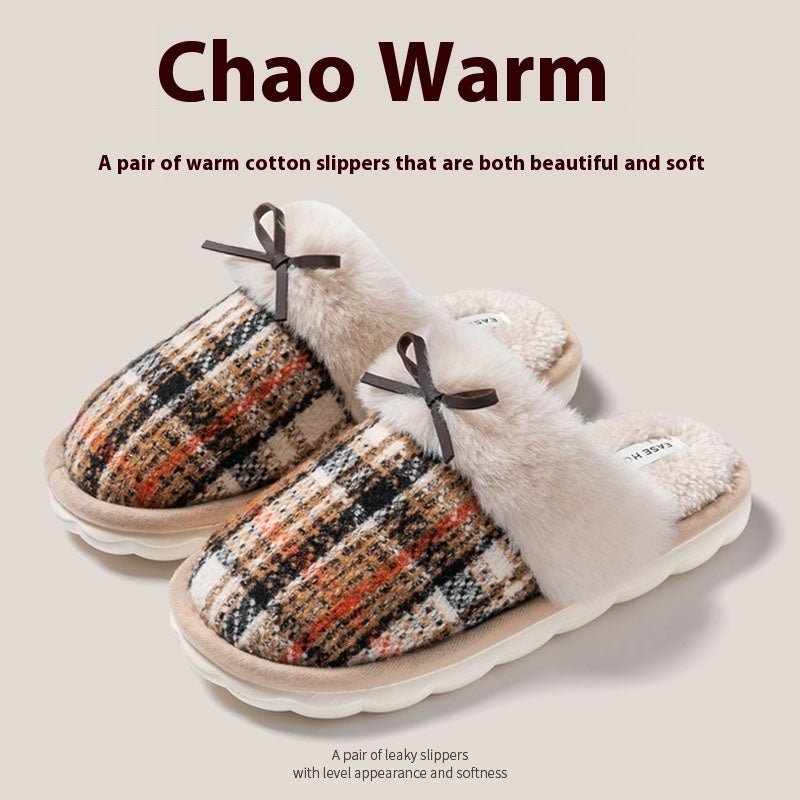 Cute Four Seasons Home Non-slip Plush Cotton Slippers Women $126.90 Dana Fashion Color: Coffee Color Size: 36 to37 Women's shoes Product information: Style: Casual Size: 42 40 36 38 Upper material: EVA Style: toe cap Heel height: flat heel (less than or e