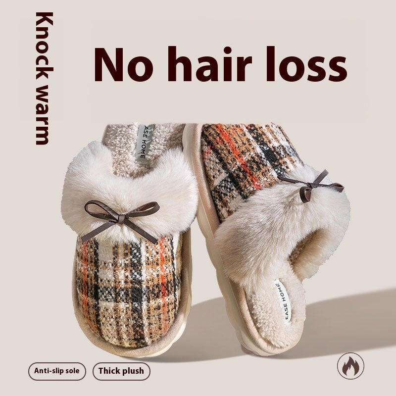 Cute Four Seasons Home Non-slip Plush Cotton Slippers Women $126.90 Dana Fashion Color: Coffee Color Size: 36 to37 Women's shoes Product information: Style: Casual Size: 42 40 36 38 Upper material: EVA Style: toe cap Heel height: flat heel (less than or e