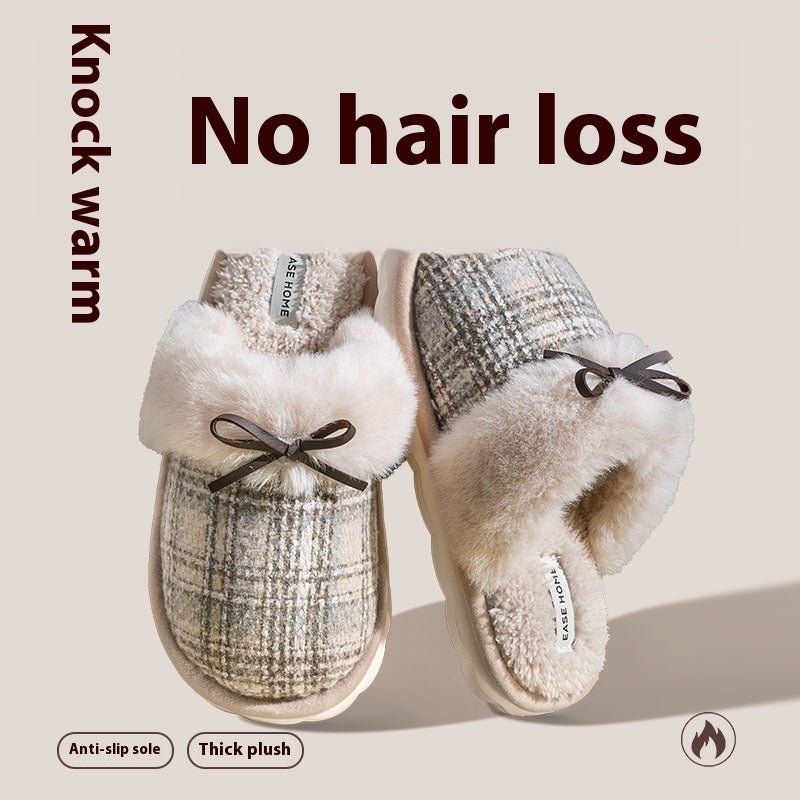 Cute Four Seasons Home Non-slip Plush Cotton Slippers Women $126.90 Dana Fashion Color: Coffee Color Size: 36 to37 Women's shoes Product information: Style: Casual Size: 42 40 36 38 Upper material: EVA Style: toe cap Heel height: flat heel (less than or e