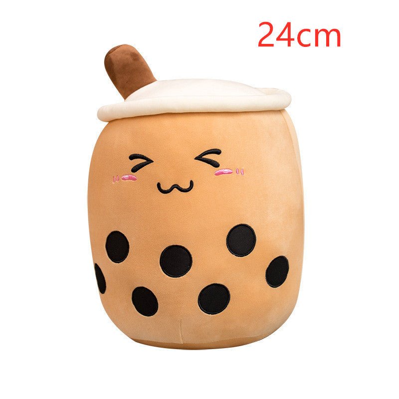 Cute Fruit Drink Plush Stuffed Soft Strawberry Milk Tea Plush Boba Tea Cup Toy Bubble Tea Pillow Cushion Kids Gift $16.35 Dana Fashion Color: Triangle Size: 24CM Toys & Hobbies Overview: 1. Select comfortable fabrics The fabric is comfortable, soft to the