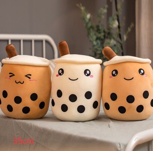 Cute Fruit Drink Plush Stuffed Soft Strawberry Milk Tea Plush Boba Tea Cup Toy Bubble Tea Pillow Cushion Kids Gift $73.77 Dana Fashion Color: Family Size: 35CM Toys & Hobbies Overview: 1. Select comfortable fabrics The fabric is comfortable, soft to the t