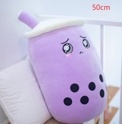Cute Fruit Drink Plush Stuffed Soft Strawberry Milk Tea Plush Boba Tea Cup Toy Bubble Tea Pillow Cushion Kids Gift $43.95 Dana Fashion Color: Purple Size: 50CM Toys & Hobbies Overview: 1. Select comfortable fabrics The fabric is comfortable, soft to the t