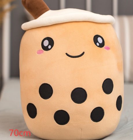 Cute Fruit Drink Plush Stuffed Soft Strawberry Milk Tea Plush Boba Tea Cup Toy Bubble Tea Pillow Cushion Kids Gift $91.46 Dana Fashion Color: Brown Size: 70CM Toys & Hobbies Overview: 1. Select comfortable fabrics The fabric is comfortable, soft to the to