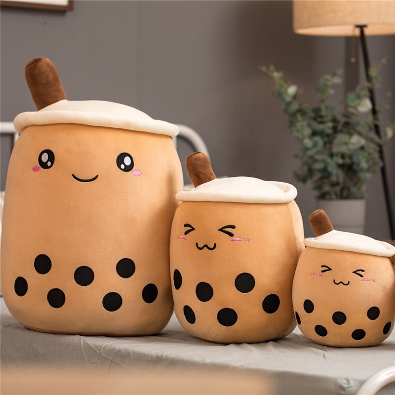Cute Fruit Drink Plush Stuffed Soft Strawberry Milk Tea Plush Boba Tea Cup Toy Bubble Tea Pillow Cushion Kids Gift $18.55 Dana Fashion Color: Brown Size: 24CM Toys & Hobbies Overview: 1. Select comfortable fabrics The fabric is comfortable, soft to the to