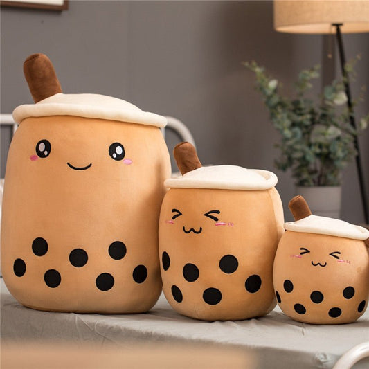 Cute Fruit Drink Plush Stuffed Soft Strawberry Milk Tea Plush Boba Tea Cup Toy Bubble Tea Pillow Cushion Kids Gift $18.55 Dana Fashion Color: Brown Size: 24CM Toys & Hobbies Overview: 1. Select comfortable fabrics The fabric is comfortable, soft to the to