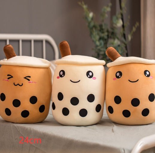 Cute Fruit Drink Plush Stuffed Soft Strawberry Milk Tea Plush Boba Tea Cup Toy Bubble Tea Pillow Cushion Kids Gift $41.01 Dana Fashion Color: Family Size: 24CM Toys & Hobbies Overview: 1. Select comfortable fabrics The fabric is comfortable, soft to the t