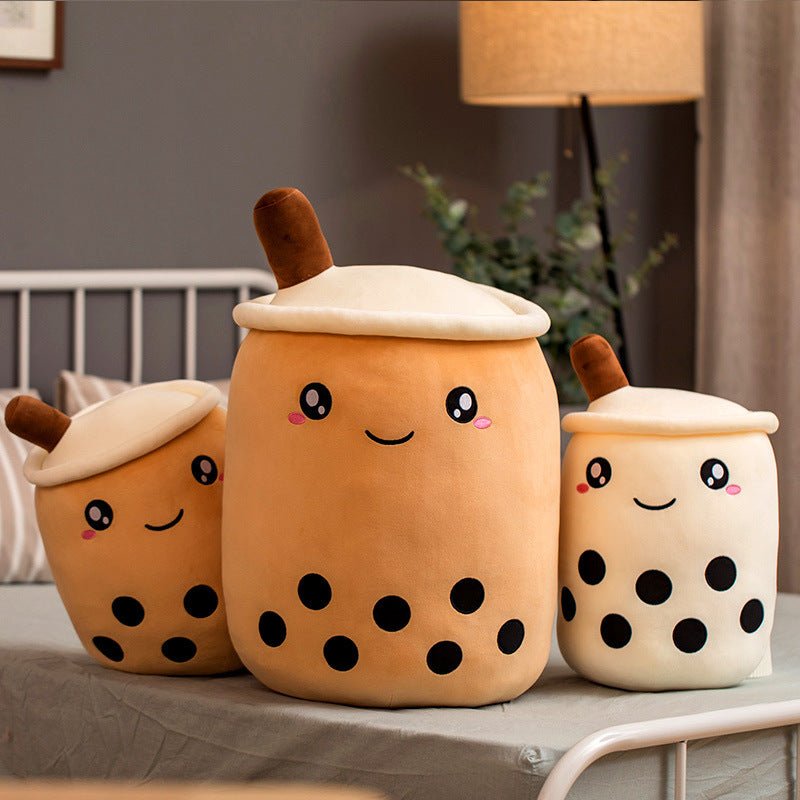 Cute Fruit Drink Plush Stuffed Soft Strawberry Milk Tea Plush Boba Tea Cup Toy Bubble Tea Pillow Cushion Kids Gift $18.55 Dana Fashion Color: Brown Size: 24CM Toys & Hobbies Overview: 1. Select comfortable fabrics The fabric is comfortable, soft to the to