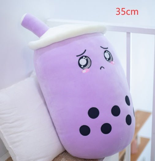 Cute Fruit Drink Plush Stuffed Soft Strawberry Milk Tea Plush Boba Tea Cup Toy Bubble Tea Pillow Cushion Kids Gift $26.31 Dana Fashion Color: Purple Size: 35CM Toys & Hobbies Overview: 1. Select comfortable fabrics The fabric is comfortable, soft to the t