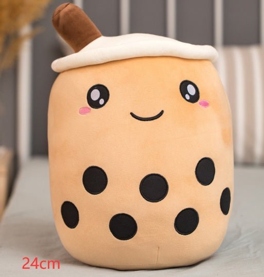 Cute Fruit Drink Plush Stuffed Soft Strawberry Milk Tea Plush Boba Tea Cup Toy Bubble Tea Pillow Cushion Kids Gift $18.55 Dana Fashion Color: Brown Size: 24CM Toys & Hobbies Overview: 1. Select comfortable fabrics The fabric is comfortable, soft to the to