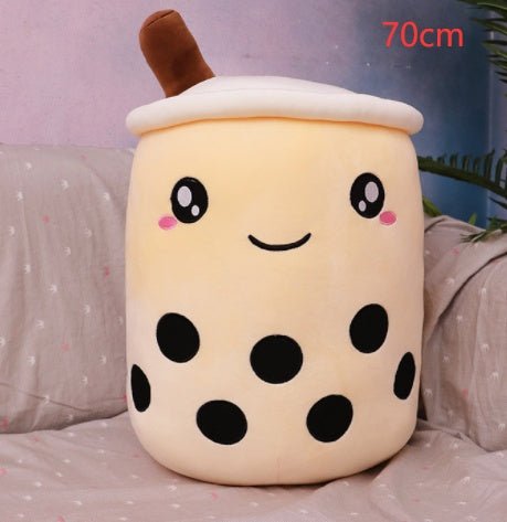 Cute Fruit Drink Plush Stuffed Soft Strawberry Milk Tea Plush Boba Tea Cup Toy Bubble Tea Pillow Cushion Kids Gift $61.61 Dana Fashion Color: light coffee Size: 70cm Toys & Hobbies Overview: 1. Select comfortable fabrics The fabric is comfortable, soft to