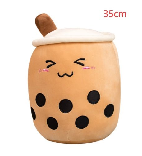 Cute Fruit Drink Plush Stuffed Soft Strawberry Milk Tea Plush Boba Tea Cup Toy Bubble Tea Pillow Cushion Kids Gift $27.58 Dana Fashion Color: Triangle Size: 35CM Toys & Hobbies Overview: 1. Select comfortable fabrics The fabric is comfortable, soft to the