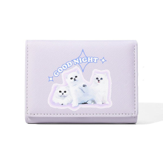 Cute Ladies Card Holder Fashion Cross Pattern Three Fold $18.74 Dana Fashion Color: Purple Women's Bags Product information: Pattern: Animal Color: 878-6123 pink, 878-6123 Green, 878-6123 Blue, 878-6123 purple, 878-6123 Black Functions: ultra-light, wear-