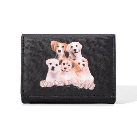 Cute Ladies Card Holder Fashion Cross Pattern Three Fold $18.74 Dana Fashion Color: Black Women's Bags Product information: Pattern: Animal Color: 878-6123 pink, 878-6123 Green, 878-6123 Blue, 878-6123 purple, 878-6123 Black Functions: ultra-light, wear-r