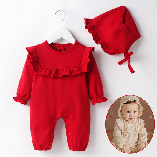 Cute mombei baby girl princess baby girl autumn clothes $19.13 Dana Fashion Color: Beige Size: 73CM Baby Clothing Sleeve length: long sleeve Thickness: General Fabric name: Cotton Closure style: pullover Color: Beige Isabella Single Layer Romper, Burgundy