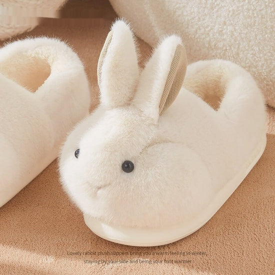Cute Rabbit Plush Cotton Slippers For Women's Home Use $120.00 Dana Fashion Color: Rice White Bag Style Shoe size: 36or37 Women's shoes Overview: Unique design, stylish and beautiful. Good material, comfortable feet. A variety of colors, any choice. Speci