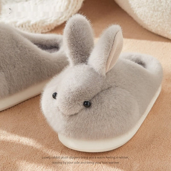 Cute Rabbit Plush Cotton Slippers For Women's Home Use $120.00 Dana Fashion Color: Grey Shoe size: 36or37 Women's shoes Overview: Unique design, stylish and beautiful. Good material, comfortable feet. A variety of colors, any choice. Specification: Style: