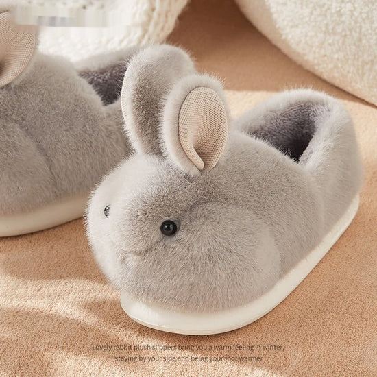 Cute Rabbit Plush Cotton Slippers For Women's Home Use $120.00 Dana Fashion Color: Grey Bag Style Shoe size: 36or37 Women's shoes Overview: Unique design, stylish and beautiful. Good material, comfortable feet. A variety of colors, any choice. Specificati