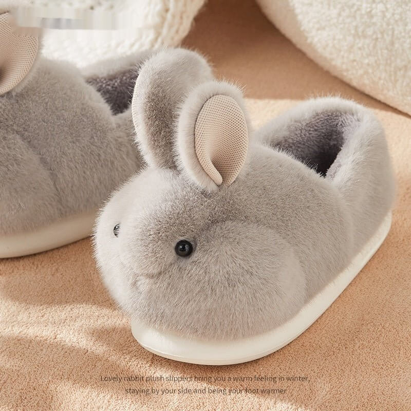 Cute Rabbit Plush Cotton Slippers For Women's Home Use $120.00 Dana Fashion Color: Grey Bag Style Shoe size: 36or37 Women's shoes Overview: Unique design, stylish and beautiful. Good material, comfortable feet. A variety of colors, any choice. Specificati
