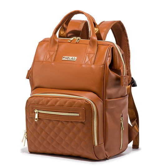 Solid Color Waterproof Fashion All-match Portable Backpack - Dana Fashion