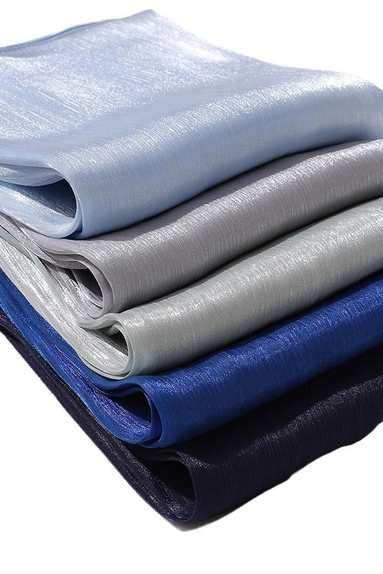 Breathable Cool Island Satin Smooth Silk Toe Scarf