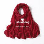 Pure Color Pearl Chiffon Scarf Headcloth Veil Chiffon Scarf - DanaFashionstore