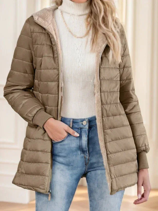 Aveloria Modichic Fleece Hooded Padded Coat 2026 - Casual Versatile Jacket - DanaFashionstore